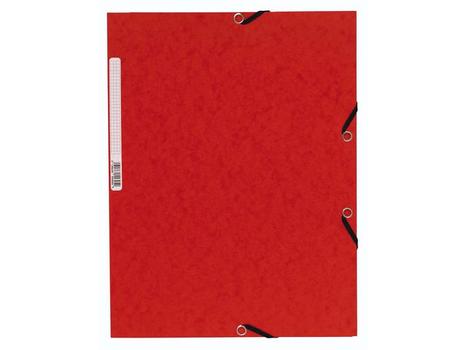 EXACOMPTA Strikkmappe EXACOMPTA A4 3 kl 355g rød (55305E*10)