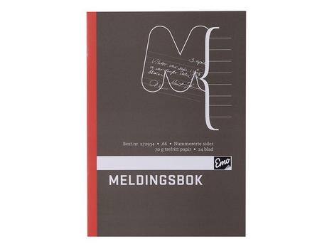 EMO Meldingsbok EMO A6 paginert 48 sider (7120*25)