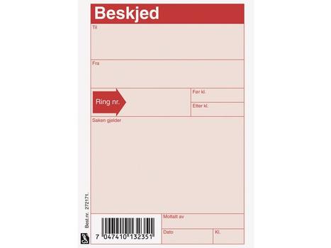 EMO Beskjedblokk EMO A6 100 blad (272171*10)