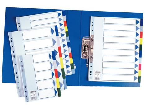 ESSELTE Skilleblad ESSELTE A4+ PP 10-del 5frg (15267)