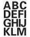 HERMA Etikett Herma bokstav 25mm a-z sort