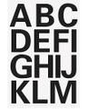 HERMA Etikett Herma bokstav 25mm a-z sort