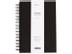 GRIEG Spiralbok GRIEG A5 100g 160s ruter sort