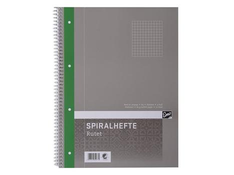 ESSELTE Spiralhefte EMO A4 60g 70 blad ruter (532965020*5)