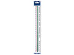 STAEDTLER Linjal reduksjon 1:2,5-5-10-20-50-100