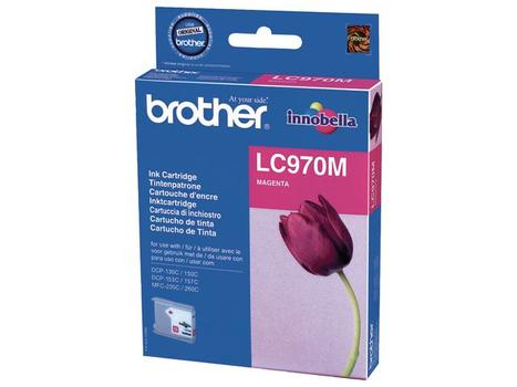 BROTHER LC970M - Magenta - original - ink cartridge - for Brother DCP-135C, DCP-150C, DCP-153C, DCP-157C, MFC-235C, MFC-260C (LC-970M)