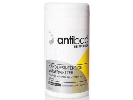 ANTIBAC Hånddesinfeksjon ANTIBAC våtserv. (70) (601550)
