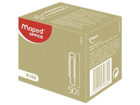 MAPED Binders MAPED 50mm sølv (100) (777347)