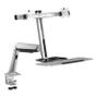 V7 SIT-STAND MOUNT DUAL GAS SPRING 2DISPLAYS 13-27 IN (68.6CM) DESK