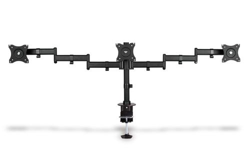 ASSMANN Electronic TRIPPLE MONITORSTAND WITH CLAMP 15-27IN TFT 3X8KG VESAMAX100X100 ACCS (DA-90362)