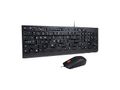 LENOVO Essential Wired Combo Keyboard & Mouse / 4X30L79929 - Tastatur & Mus sæt - Nordisk - Sort