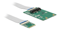 DELOCK M.2 A/E till Mini PCIe konverterare, M.2 2230, flexibel kabel