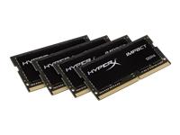 KINGSTON 64GB 2400MHz DDR4 CL15 SODIMM Kit of 4 HyperX Impact (HX424S15IBK4/64)