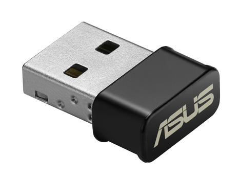 ASUS USB-AC53 Nano AC1200 Dual-band USB Wi-Fi Adapter, 802.11ac, MU-MIMO, 2,4/5GHz, svart (90IG03P0-BM0R10)