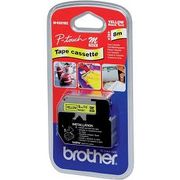 BROTHER P-Touch svart/gul 9mm
