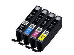 CANON CLI551 Black Cyan Magenta Yellow Standard Capacity Ink Cartridge Multipack 4 x 7ml (Pack 4) - 6509B009