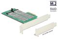 DELOCK PCI Express Card>2 x internal M.2 Key B with RAID-Low Profile Form