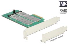 DELOCK PCI Express Card>2 x internal M.2 Key B with RAID-Low Profile Form