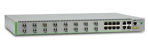 Allied Telesis ALLIED 16x 100FX LC 8x 10/100TX Port Managed Compact Fast Ethernet Switch Single AC Power Supply (AT-FS970M/16F8-LC-50)