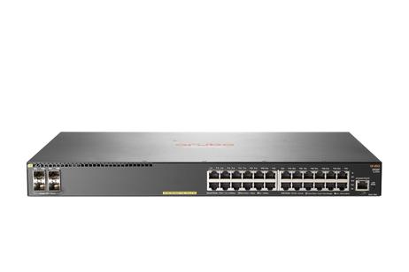 Hewlett Packard Enterprise HPE Aruba 2930F 24G PoE+ 4SFP+ - switch - 24 porter - Styrt - rackmonterbar (JL255A#ABB)