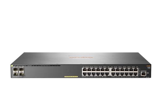 Hewlett Packard Enterprise HPE Aruba 2930F 24G PoE+ 4SFP+ - switch - 24 porter - Styrt - rackmonterbar (JL255A#ABB)