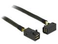 DELOCK SAS Kabel Delock Mini SAS HD -> Mini SAS HD 0.50m gewinkelt