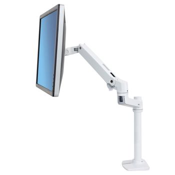 ERGOTRON LX DESK MOUNT LCD MONITOR ARM TALL POLE  BRIGHT WHITE TEXTURE (45-537-216)