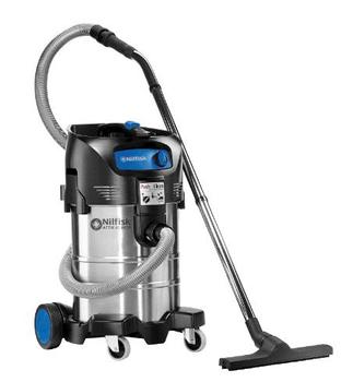 NILFISK ATTIX 40-01 PC INOX, 37 L, 1500 W, Flerfarvet,  Polyethylenterephthalatfolie (PET), 61,6 l/s, 250 mbar (107413593)