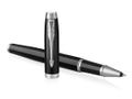 PARKER IM Rollerball Pen Black/Chrome Barrel Black Ink Gift Box - 1931658