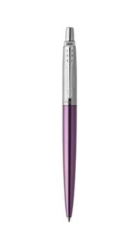 PARKER Jotter Ballpoint Pen Victoria Violet/ Chrome Barrel Blue Ink - 1953244 (1953244)