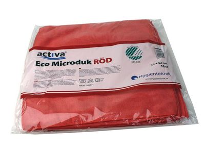 Activa Microfiberduk ACTIVA ECO röd (20097)