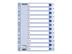 ESSELTE Register ESSELTE plast A4 1-12 blå/hvit