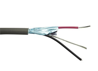 SCP 22/ 2ESH-LSZH - 0,326mm² 2-Conductor Bal. Audio Cable, Low Smoke/ Zero Halogen, 305m Box, Gray (22/2ESH-LSZH)