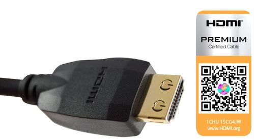 SCP HDMI Premium HEC -  0,9 m Install HDMI kabel m/ Ethernet Sort 4K (990UHD-3)