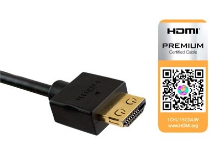 SCP HDMI Premium HEC -  2,0 m Ultra Thin HDMI kabel m/ Ethernet Sort 4K Blister (991UHD-2M)