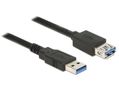 DELOCK Extension cable USB 3.0 Type-A male > USB 3.0 Type-A female 1m black