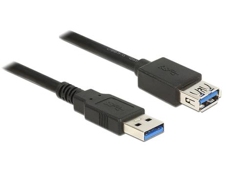 DELOCK Extension cable USB 3.0 Type-A male > USB 3.0 Type-A female 1m black (85054)