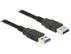 DELOCK Cable USB 3.0 Type-A male > USB 3.0 Type-A male 1m black