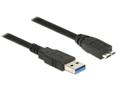 DELOCK USB Kabel Delock USB3.0 A -> Micro-B St/St 0.50m schwarz