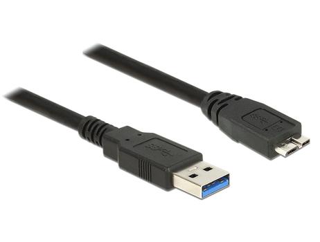 DELOCK USB Kabel Delock USB3.0 A -> Micro-B St/St 1.00m schwarz (85072)