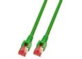 EFB ELEKTRONIK SSTP Patch Cat.6 -  0,5 m Grønn LSZH Nettverkskabel AWG27 PiMF