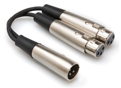 NEUTRIK Hosa Adapter XLRM - 2xXLRF XLR Han til 2xXLR Hun (YXF119)