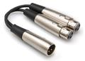 NEUTRIK Hosa Adapter XLRM - 2xXLRF XLR Han til 2xXLR Hun