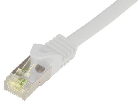 EFB ELEKTRONIK RJ45 Patchkabel S/ FTP, Cat.6A, LSZH, Cat.7 Rohkabel, 3m, weiß (MK7001.3W)