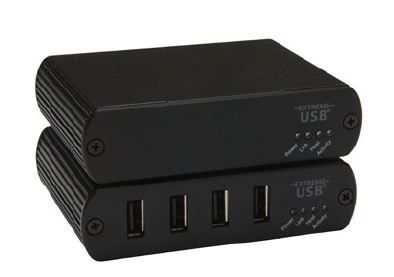 ICRON Extender USB2 Tx/Rx 4-port LAN GB 1xLAN Max 100 m (Ranger 2304GE-LAN)