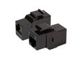 EFB ELEKTRONIK Keystone RJ45-skjøt Cat.6 UTP For keystone panel | hun/hun | Svart