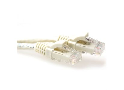 ACT UTP Patch Cat.6A -  5,0 m Ivory Snagless Nettverkskabel 500MHz AWG24 (IB3205)