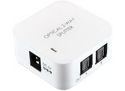 CYPRESS Toslink-splitter,  Toslink till 2xToslink,  vit (DT-12)