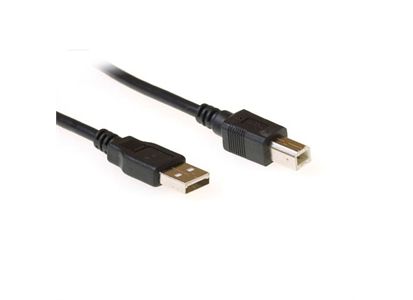 ACT USB2 Kabel A-B -  1,8 m A-B USB Kabel Sort (SB2402)