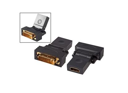 EFB ELEKTRONIK Adapter HDMI - DVI 180° Svivel Overgang HDMI Female - DVI Male (MD1017)